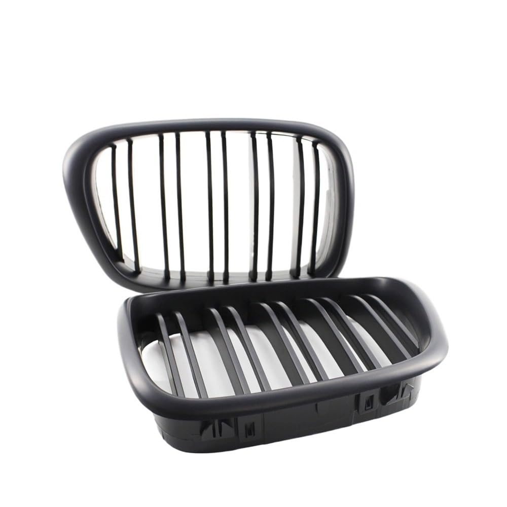 Auto frontstoßstange Grill Auto-Front-Mittelgrill, Haubengrill, Dual-Line, 2 Lamellen, Für E39 5er-Serie M5 525 528 530 535 1999 2000 2001 2002 2003 2004 von LPUYTRB