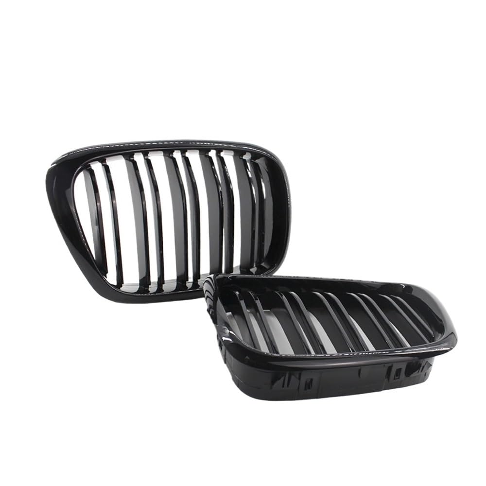 Auto frontstoßstange Grill Auto-Front-Mittelgrill, Haubengrill, Dual-Line, 2 Lamellen, Für E39 5er-Serie M5 525 528 530 535 1999 2000 2001 2002 2003 2004 von LPUYTRB