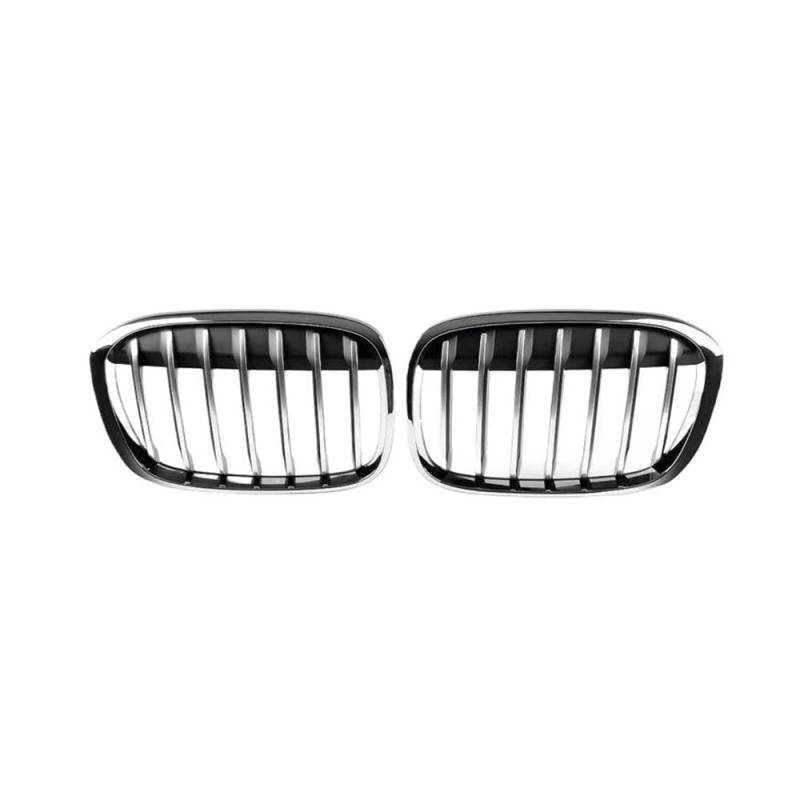 Auto frontstoßstange Grill Auto Frontgrill Air Grill Für X1 F48 F49 2016 2017 2018 Für XDrive Auto Zubehör Ersatzteil Chrom Und Silber von LPUYTRB