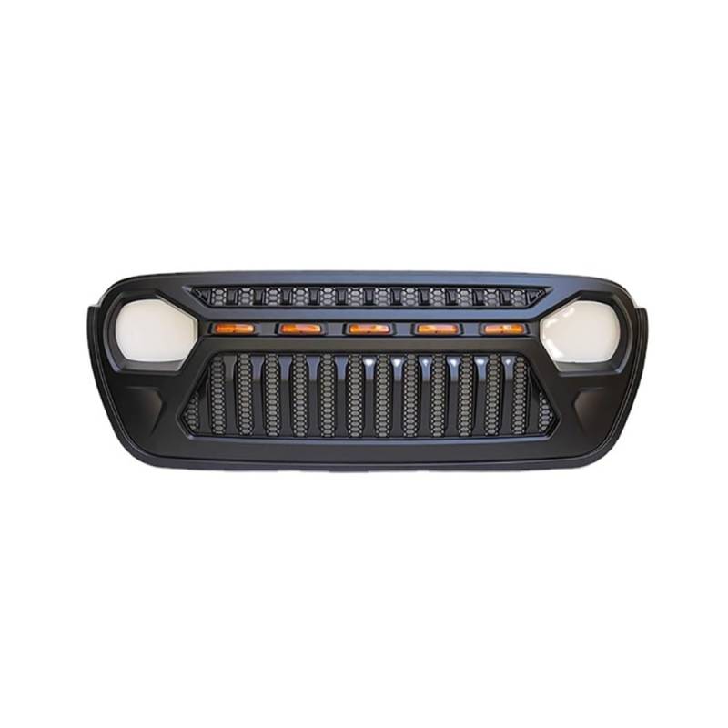 Auto frontstoßstange Grill Auto-Frontgrill Motorhauben-Abdeckungsgrill Für Wrangler JL 2018 2019 2020 2021 2022 Frontstoßstangengrills von LPUYTRB