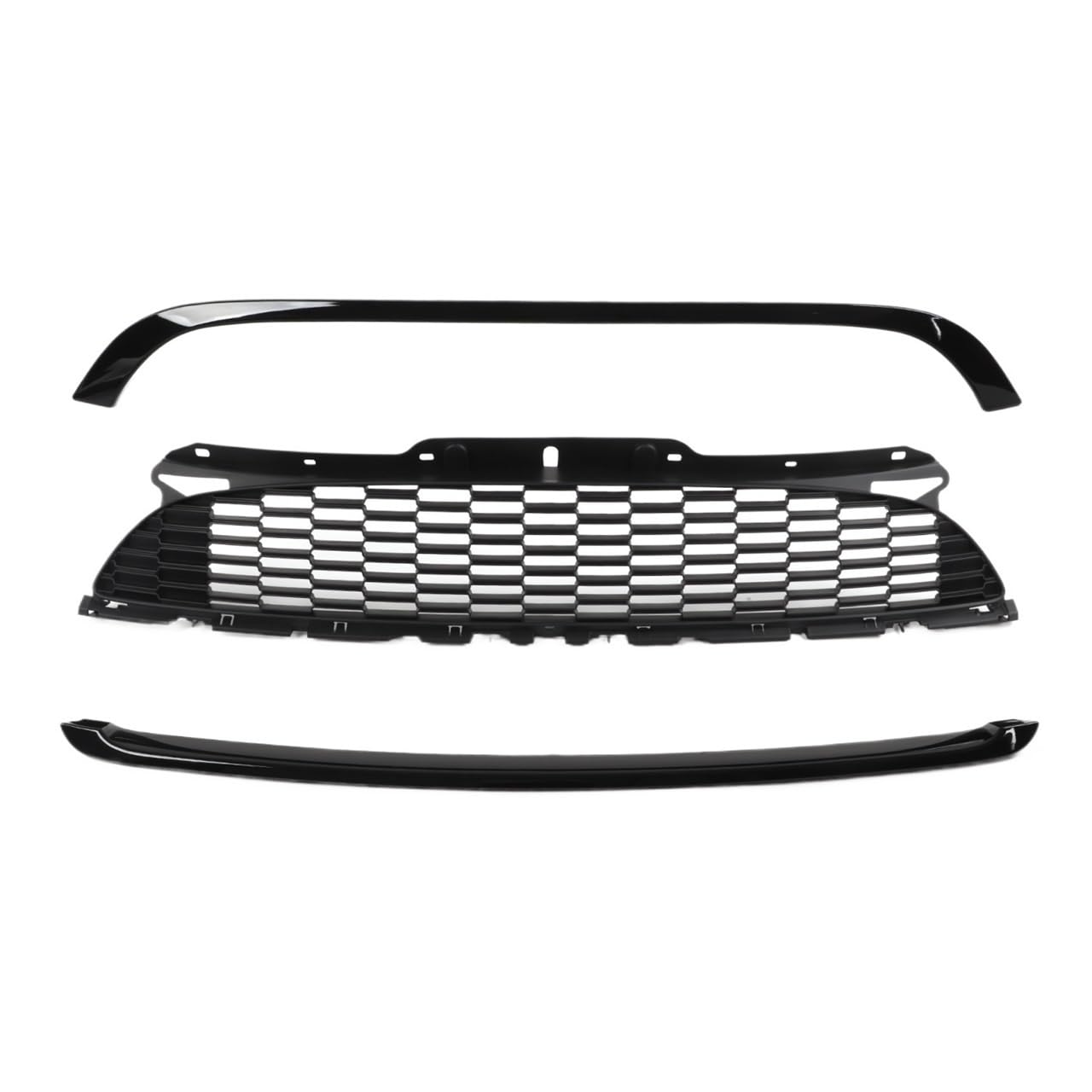 Auto frontstoßstange Grill Auto-Fronthauben-Formgitter-Surround-Abdeckungs-Trim-Kits Für Mini R55 R56 R57 R58 R59 S Für JCW von LPUYTRB