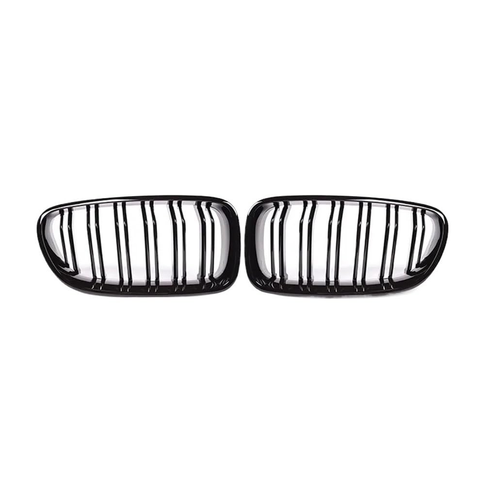 Auto frontstoßstange Grill Auto Glänzend Schwarzer Grill Dual Lamellen Grill Für 5er F10 F11 F18 520d 530d 540i 2010 2011 2012 2013 2014 2015 2016 2017 von LPUYTRB