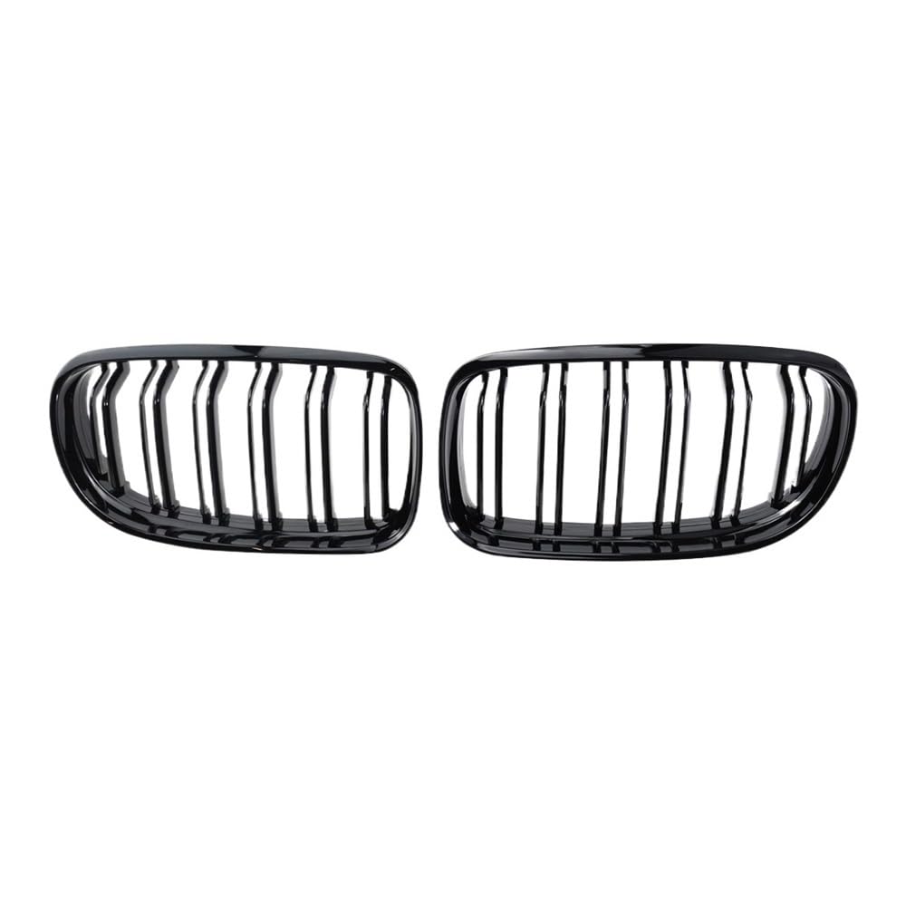 Auto frontstoßstange Grill Auto-Kühlergrill, Frontstoßstangengrill, Doppellamellen, Glänzendes Schwarz, Auto-Styling, Für 3er-Serie E90 E91 2009 2010 2011 2012 von LPUYTRB