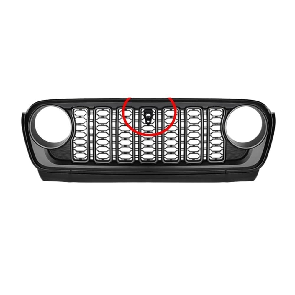 Auto frontstoßstange Grill Auto Kühlergrill Für Wrangler JL 2018 2019 2020 2021 2022 2023 2024 Vorne Mitte Net Ändern Auto Teil von LPUYTRB