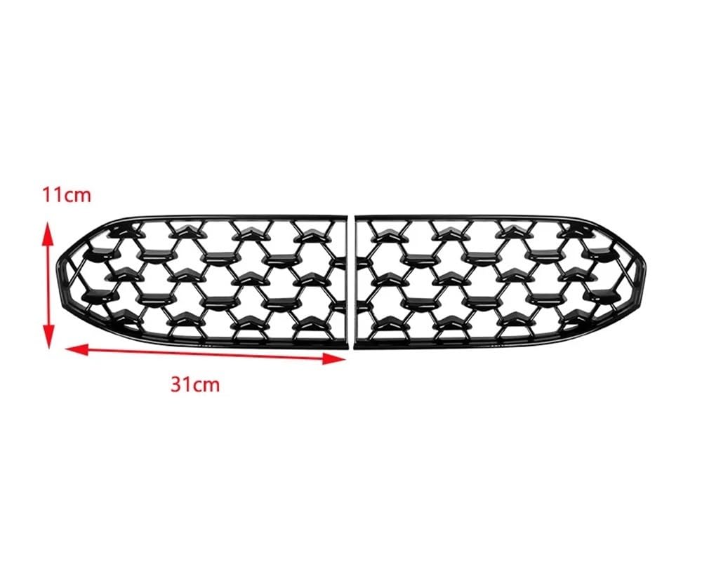 Auto frontstoßstange Grill Auto Vorne Unten Mitte Net Dekoration Außen Teile Für Mazda CX30 CX-30 2020 2021 von LPUYTRB