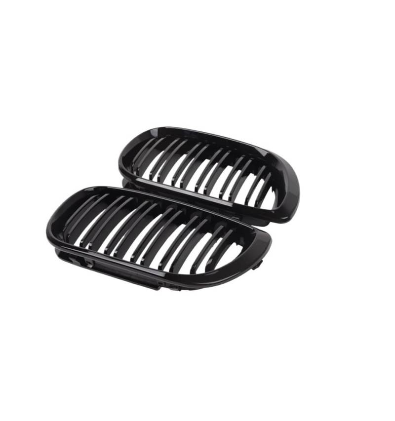 Auto frontstoßstange Grill Autogrill Frontgrill Für 3er-Serie E46 4-Türer 320i 325i 325xi 330i 330xi 2002 2003 2004 2005 Doppellamellen Schwarzer Grill von LPUYTRB