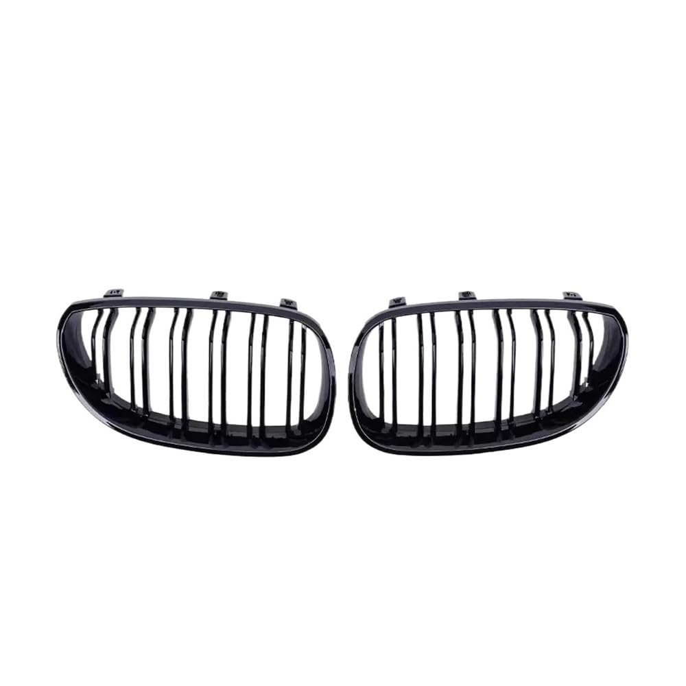 Auto frontstoßstange Grill Frontstoßstangengitter Im Carbon-Look Für 5er E60/E61 M5 325i 2004 2005 2006 2007 2008 2009. Glänzende Gitter Im Doppellinien-Stil von LPUYTRB