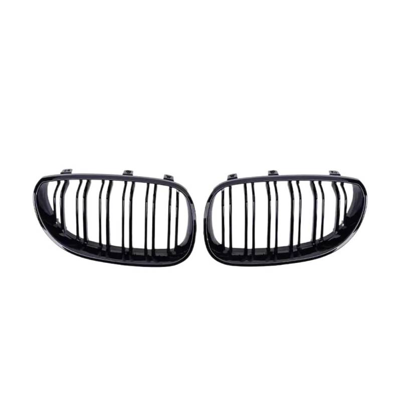 Auto frontstoßstange Grill Frontstoßstangengitter Im Carbon-Look Für 5er E60/E61 M5 325i 2004 2005 2006 2007 2008 2009. Glänzende Gitter Im Doppellinien-Stil von LPUYTRB