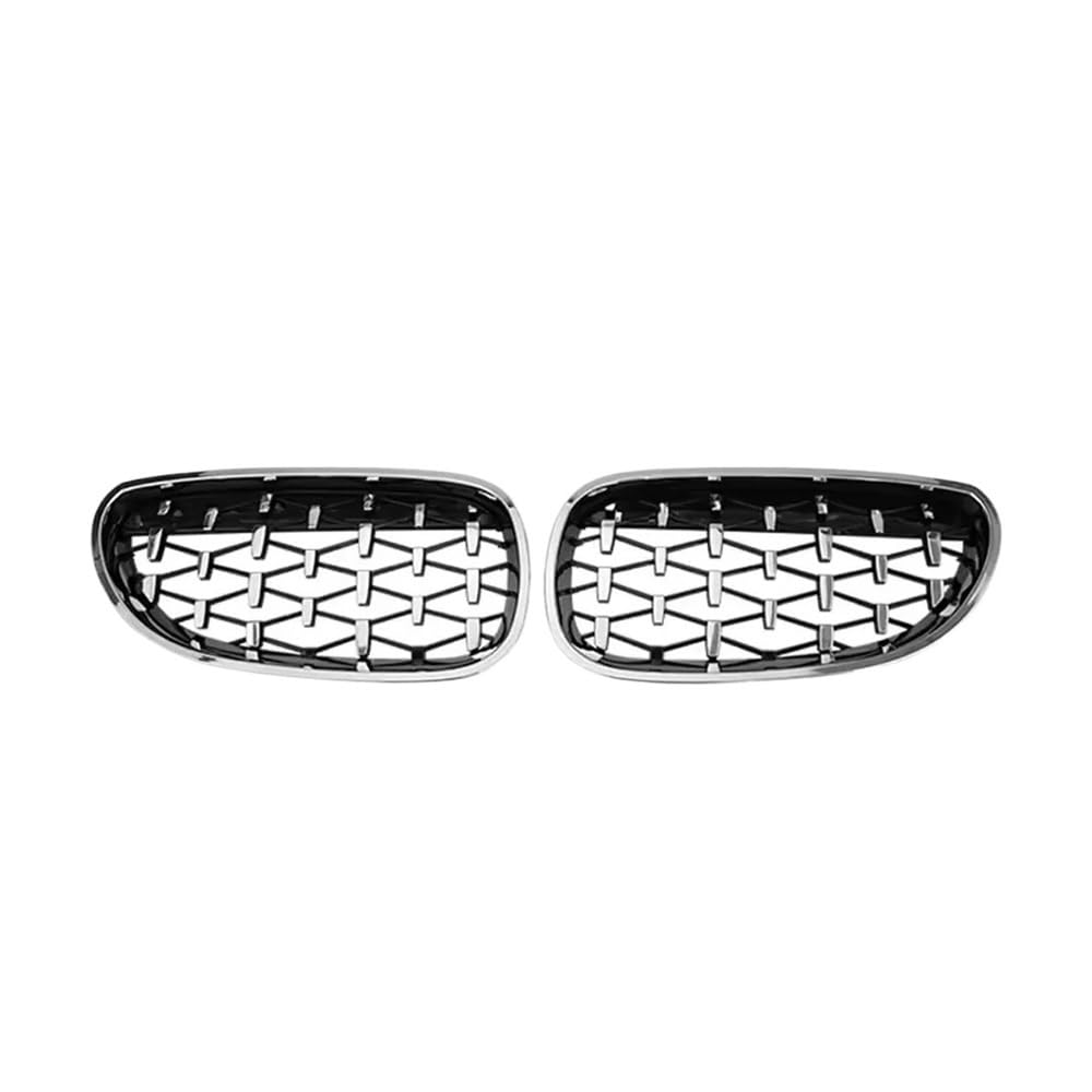 Auto frontstoßstange Grill Frontstoßstangengitter Im Carbon-Look Für 5er E60/E61 M5 325i 2004 2005 2006 2007 2008 2009. Glänzende Gitter Im Doppellinien-Stil von LPUYTRB