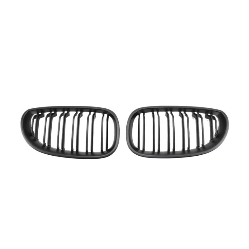 Auto frontstoßstange Grill Frontstoßstangengitter Im Carbon-Look Für 5er E60/E61 M5 325i 2004 2005 2006 2007 2008 2009. Glänzende Gitter Im Doppellinien-Stil von LPUYTRB