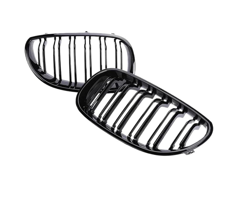 Auto frontstoßstange Grill Frontstoßstangengrill Glänzend Schwarz Chrom Carbon Grill Für M5 Für 5er E60 E61 2004 2005 2006 2007 2008 2009 530i 535i 540i von LPUYTRB