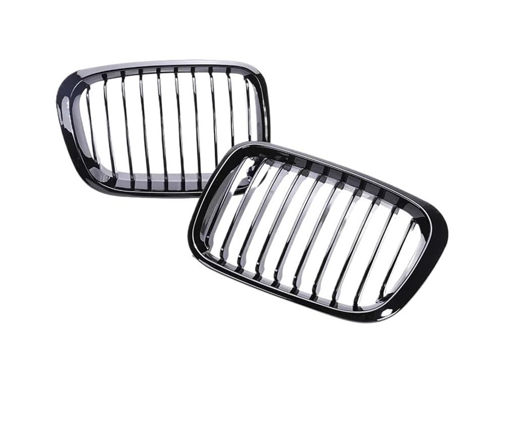 Auto frontstoßstange Grill Für 3er E46 318i 320i 325i 330i 1998 1999 2000 2001 2/4 Türen Glänzend Schwarz Auto-Frontgrill-Zubehör von LPUYTRB