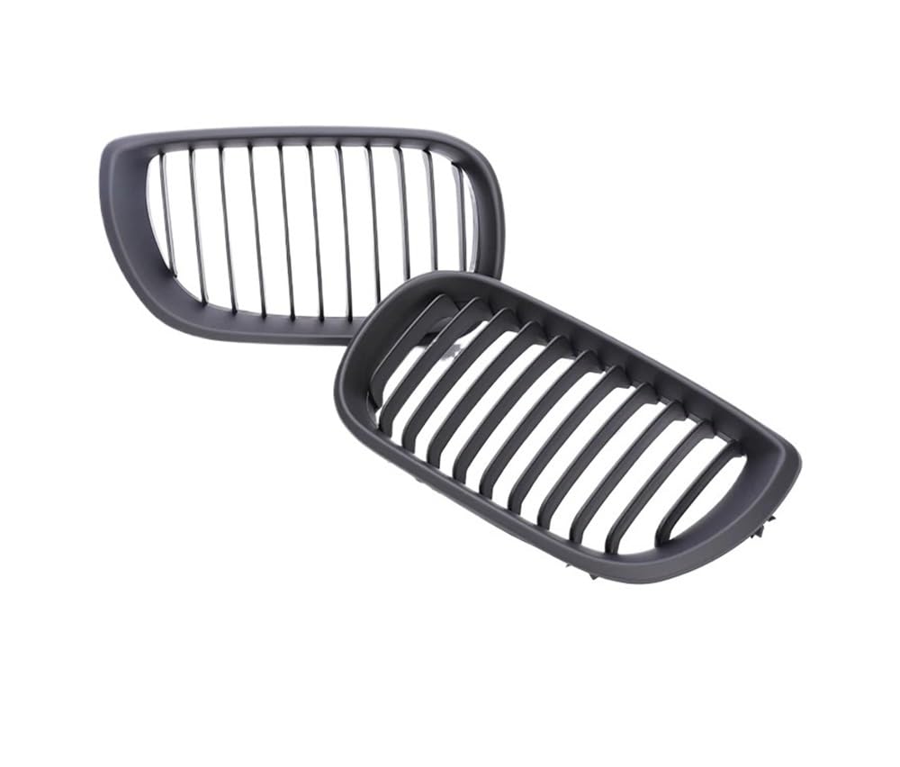 Auto frontstoßstange Grill Für 3er-Serie E46 Für Facelift 2004 2005 2006 2007 2/4 Türen Auto-Frontstoßstangengrill Glänzend Schwarz Haubengrill Doppellamellen von LPUYTRB