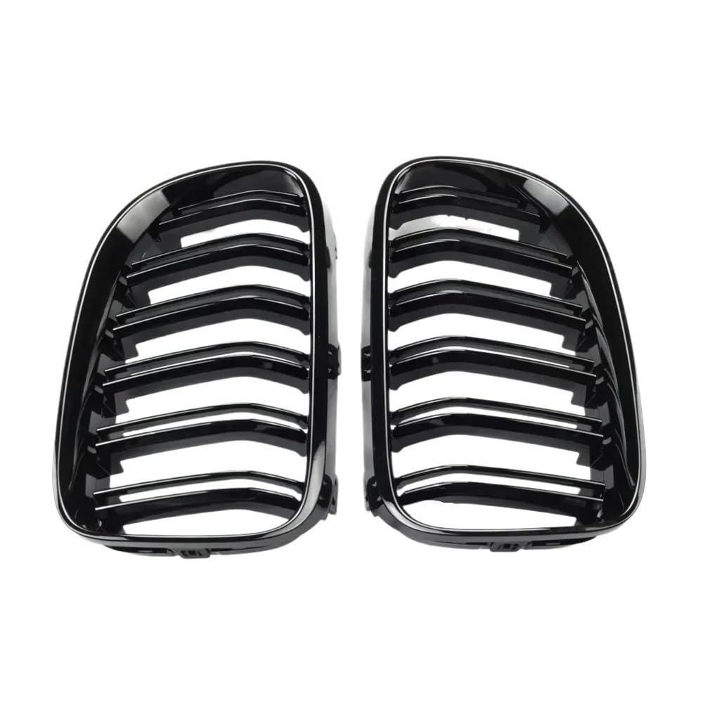 Auto frontstoßstange Grill Für 3er-Serie E92 E93 M3 Coupe LCI 2010 2011 2012 2013 2 Stück Auto-Stil Glänzend Schwarz Vorne Doppellamellengrill von LPUYTRB