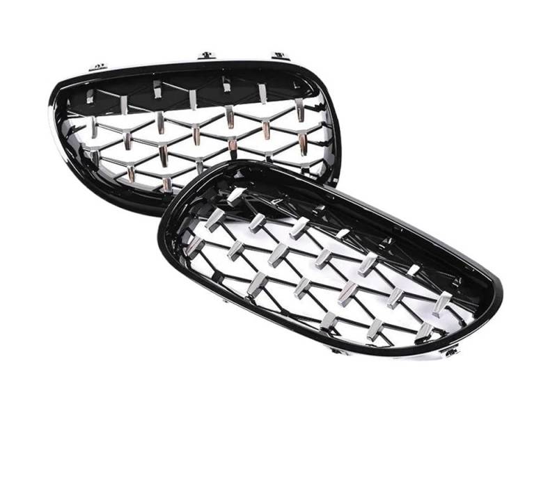 Auto frontstoßstange Grill Für 5 Series E60 E61 2004 2005 2006 2007 2008 2009 530i 535i 540i Auto-Chrom-Grills Carbon Black Upper Front Air Center Grille von LPUYTRB