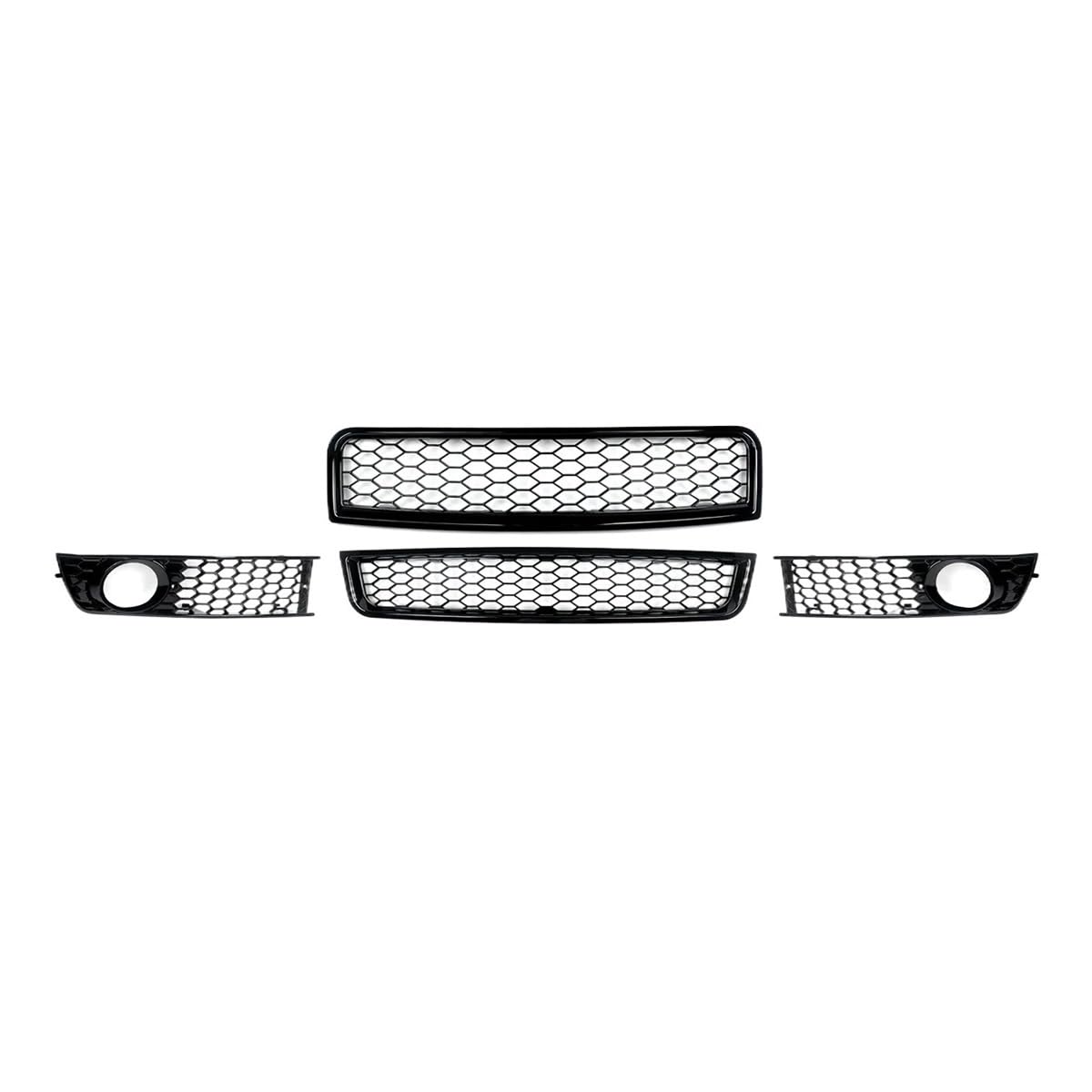 Auto frontstoßstange Grill Für A4 B6 2002 2003 2004 2005 Auto Front Upper Lower Grill Nebelscheinwerfer Kühlergrill Mitte Unteres Netz von LPUYTRB