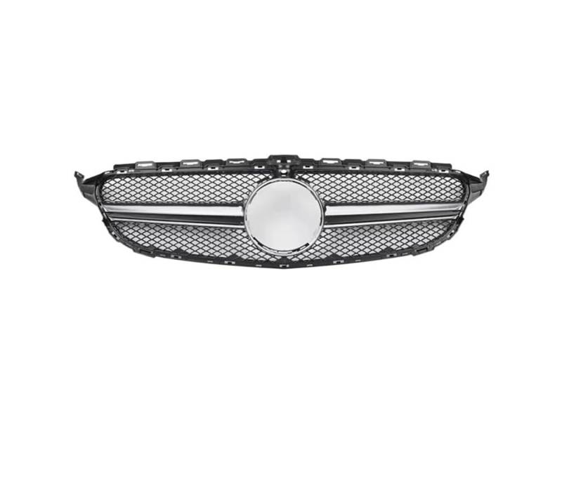 Auto frontstoßstange Grill Für Benz C Klasse W205 C200 C250 2014 2015 2016 2017 2018 Auto Kühlergrill Oberen Grill Auto Vorderen Stoßfänger Haube Mesh Grid von LPUYTRB