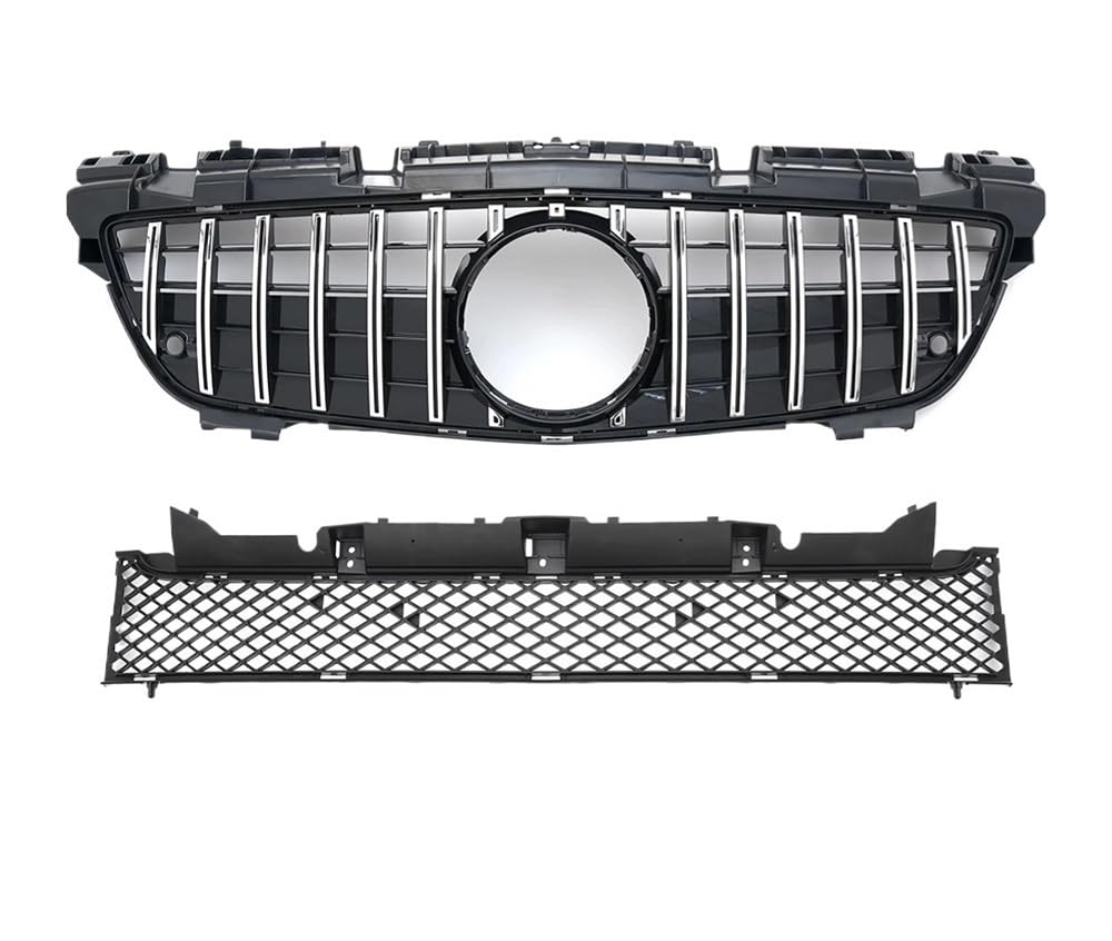 Auto frontstoßstange Grill Für Benz R172 SLK 2011 2012 2013 2014 2015 Auto Vorderen Einlass Grille Stoßstange Grill Mittleren Gitter Mesh Tuning Teil von LPUYTRB