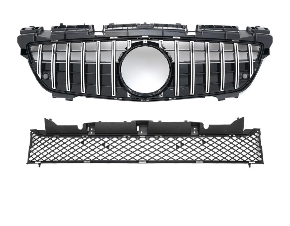 Auto frontstoßstange Grill Für Benz SLK R172 2011 2012 2013 2014 2015 Auto Sport Fronteinlass Grille Grill Zubehör Facelift Haube Mesh Grid von LPUYTRB