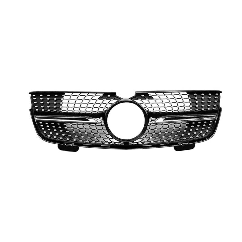 Auto frontstoßstange Grill Für Benz X164 GL-Klasse GL320 GL450 2007 2008 2009 Auto Frontgrill Silber/Schwarz Obere Stoßstange Haube Mesh Gitter Grill von LPUYTRB