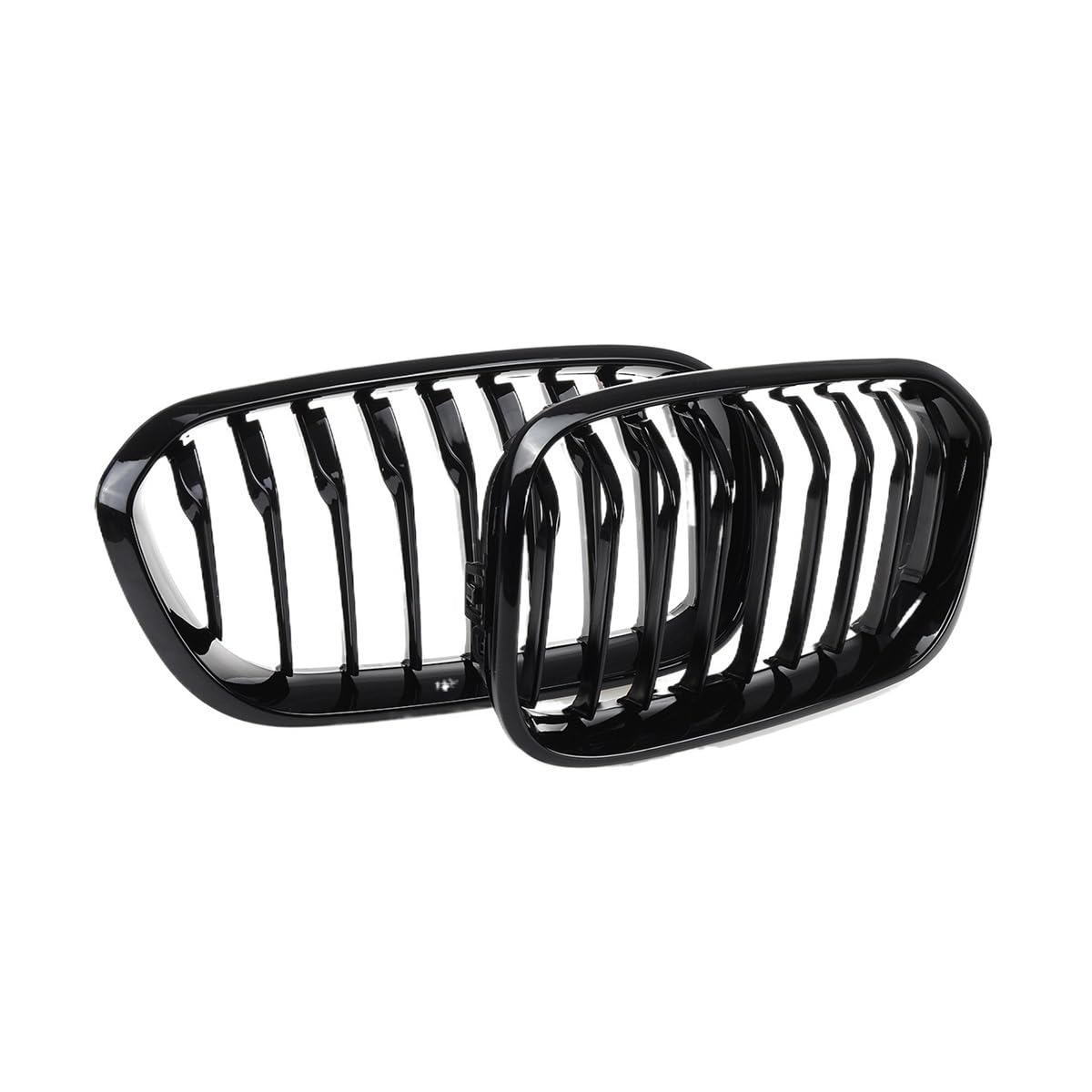 Auto frontstoßstange Grill Für F20 F21 120i LCI 1 Serie 2015 2016 2017, Glänzend Schwarz, Auto-Frontgrill, Sportlamellen von LPUYTRB