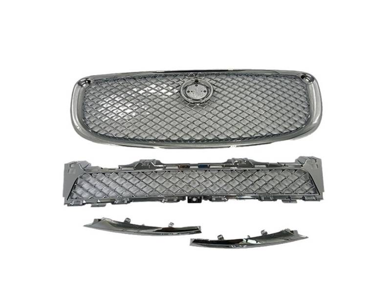 Auto frontstoßstange Grill Für Jaguar Xj 2010 2011 2012 2013 2014 2015 Auto Front Bar Middle Net Grille Trim Strip Kit von LPUYTRB