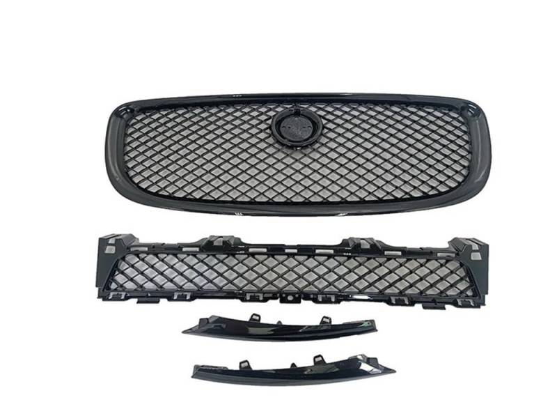 Auto frontstoßstange Grill Für Jaguar Xj 2010 2011 2012 2013 2014 2015 Auto Front Bar Middle Net Grille Trim Strip Kit von LPUYTRB