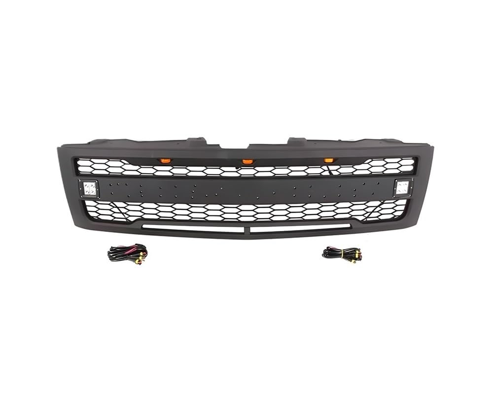 Auto frontstoßstange Grill Für Silverado 1500 2007 2008 2009 2010 2011 2012 2013 Auto Kühler Zierleisten Abdeckung Grill Grills Hood Mesh von LPUYTRB