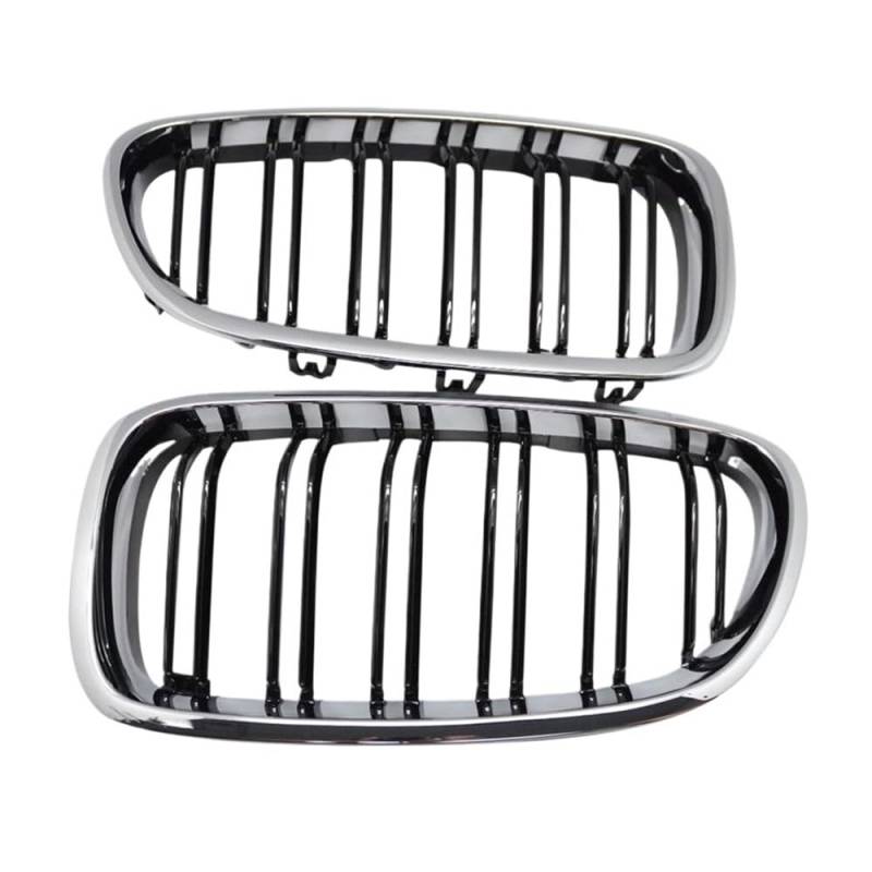 Auto frontstoßstange Grill Silberschwarzer Frontgrill Grillhaube Für F10 F11 5 2010 2011 2012 2013 2014 2015 von LPUYTRB