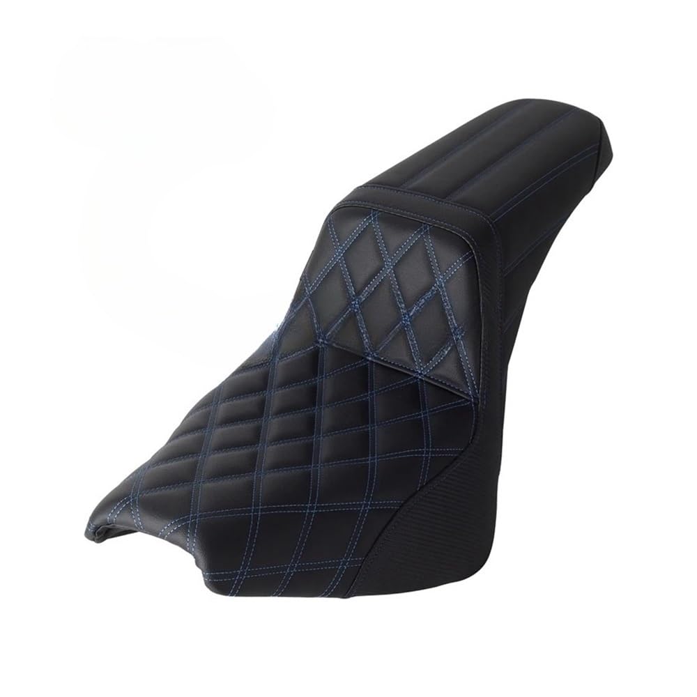 Beifahrersitz hinten Für Ha&rley Für Softail FLDE FLHC FLHCS FLSL FXBB FXBBS FXST 18-24 Motorräder Fahrer Passagier Schritt Stich 2-Up Sitz Pads von LPUYTRB