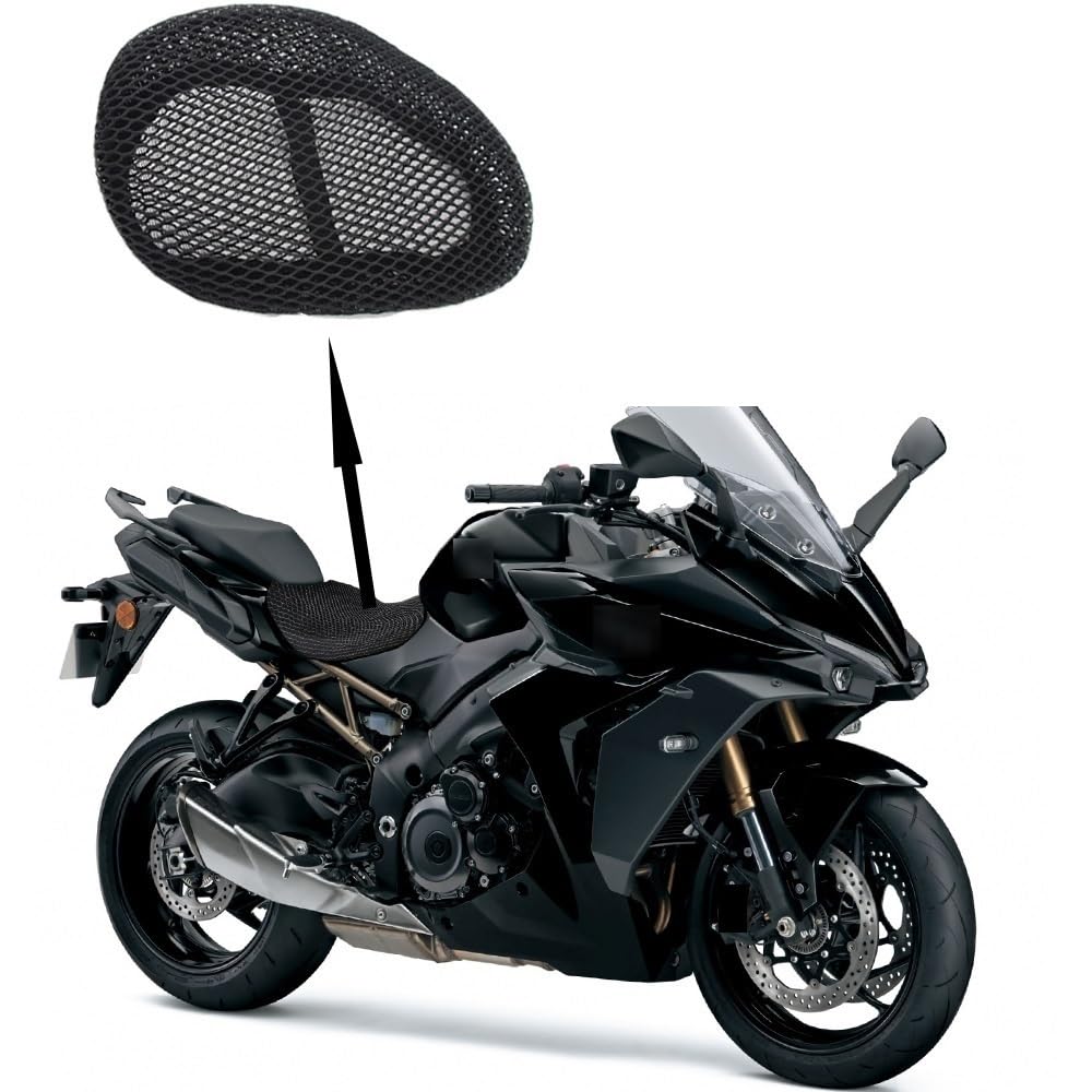 LPUYTRB Motorrad Sitzbezug Für GSX S1000 GT GSX S 2022 Zubehör Sitzbezug GSX-S1000GT Motorrad Atmungsaktives Mesh Komfort Sitzkissen Zubehör von LPUYTRB