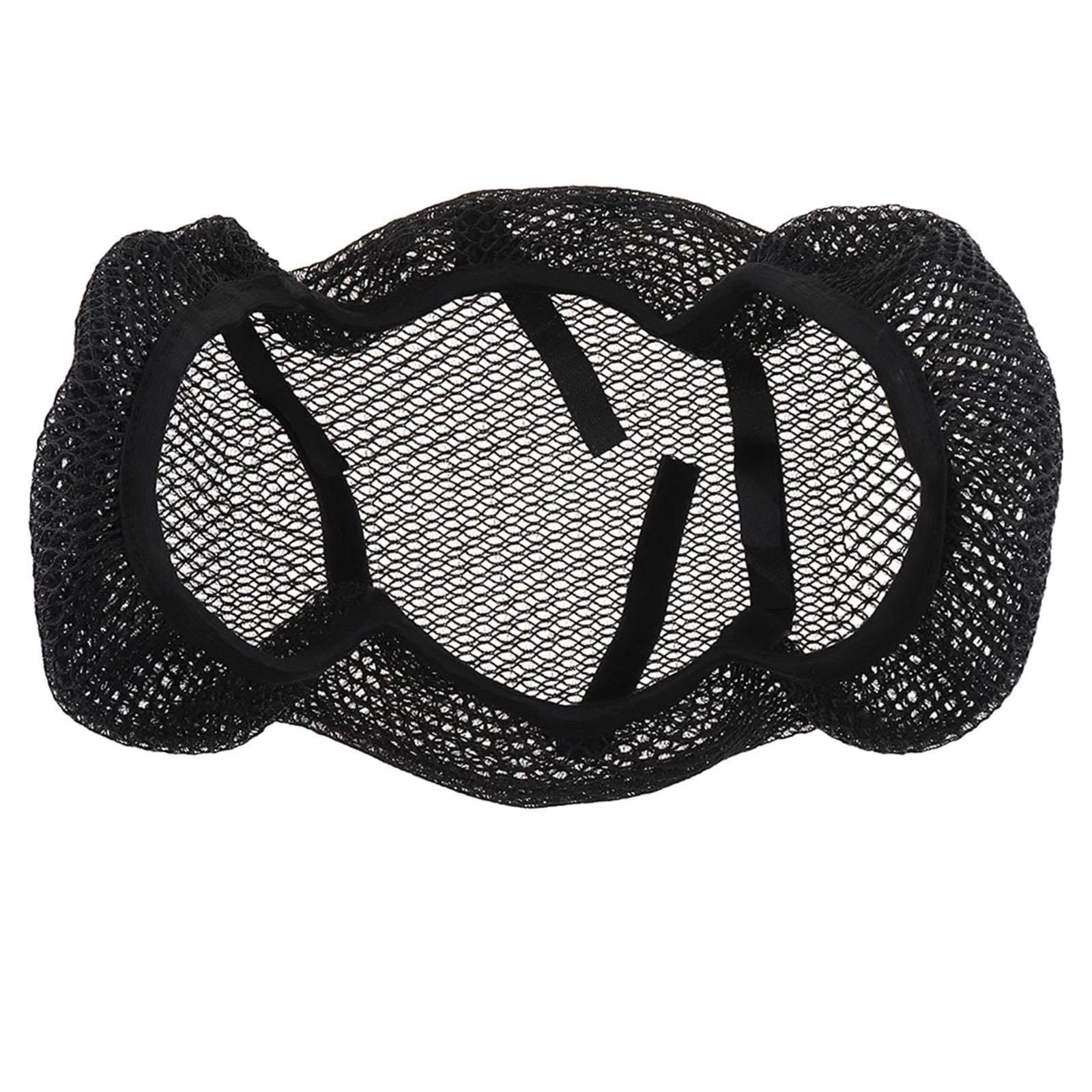 LPUYTRB Motorrad Sitzbezug Rutschfester Motorrad-Sitzkissenbezug, Netz-Wärme-Sonnenschutz-Pad, komfortabler -Mesh-Schutz in Schwarz für Motorrad-Roller von LPUYTRB