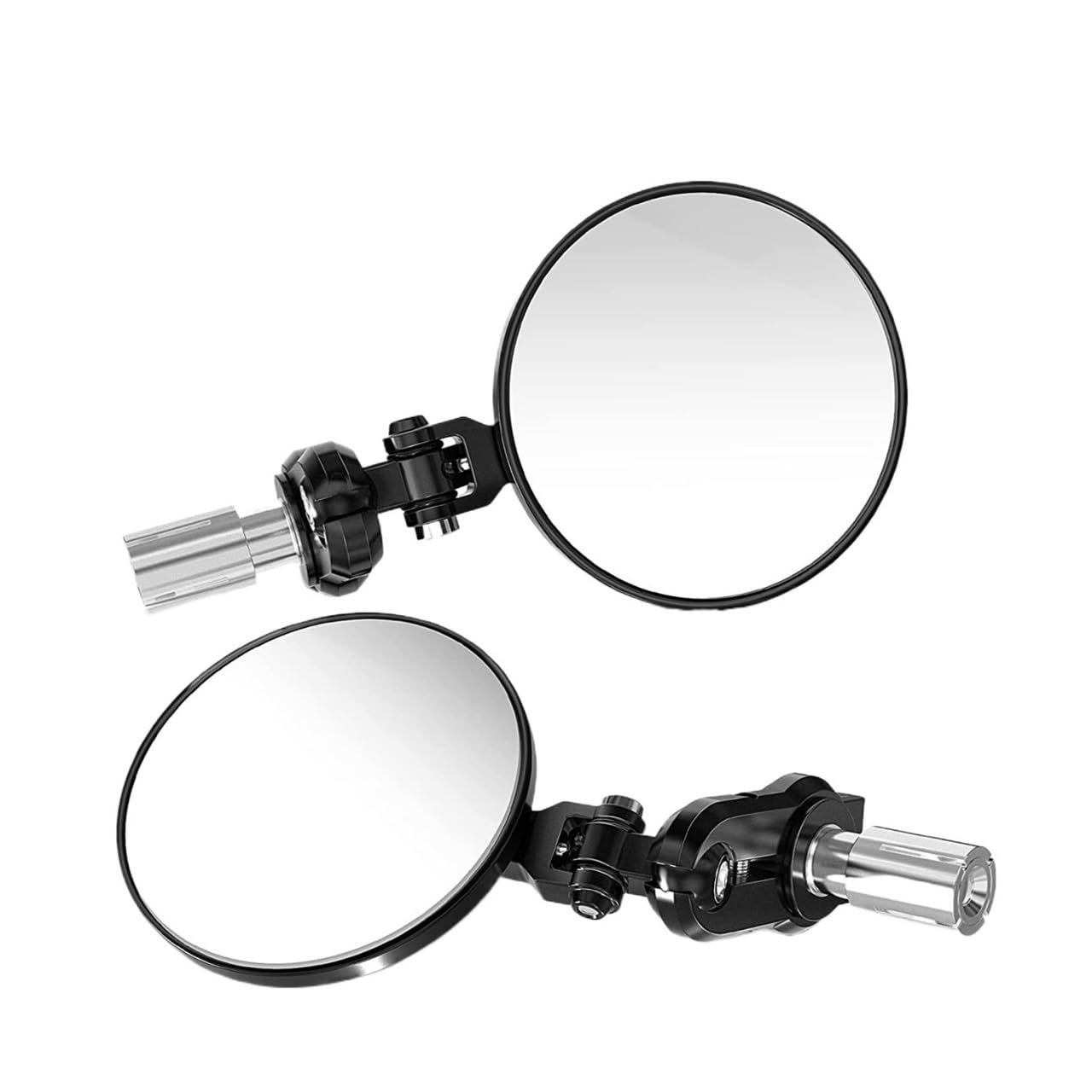 Motorrad spiegel 2023 2 TEILE/SATZ 22mm Universal Motorrad Spiegel Motorrad Griff Bar End Rearview Außenspiegel Motorrad Zubehör von LPUYTRB