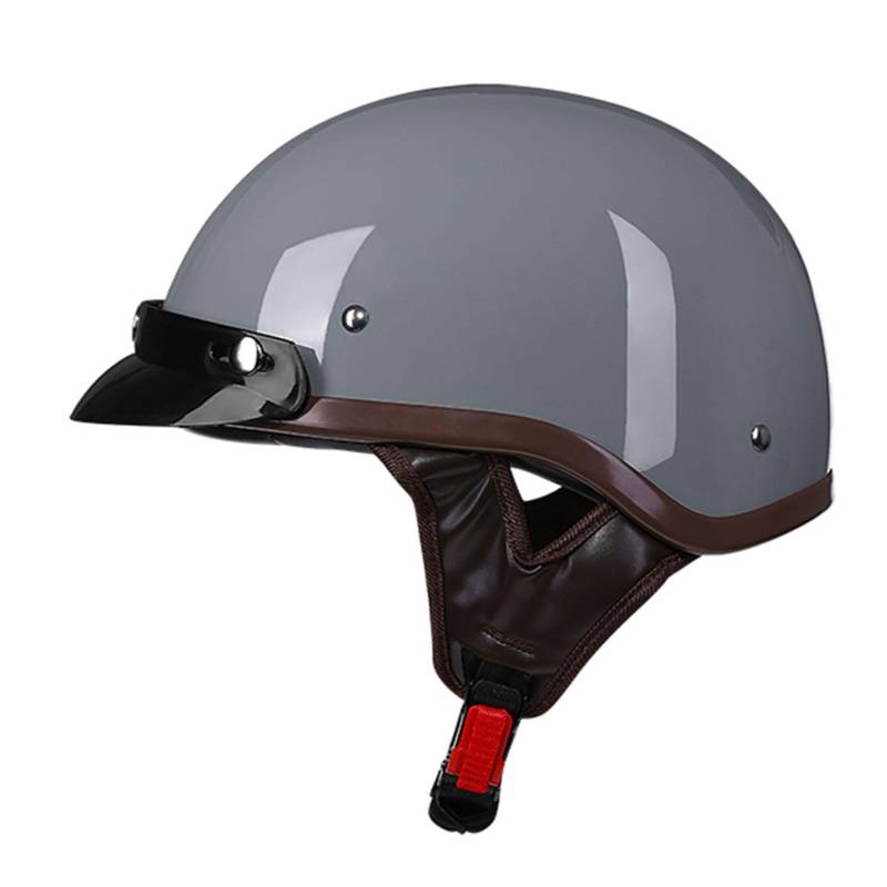 Halbschale Jet-Helm Motorrad Halbhelme Brain-Cap · Motorrad-Helm Roller-Helm Scooter-Helm Retro Motorrad Half Helm für Chopper Biker Moped-Helm,ECE-Zulassung A,M von LPXPLP