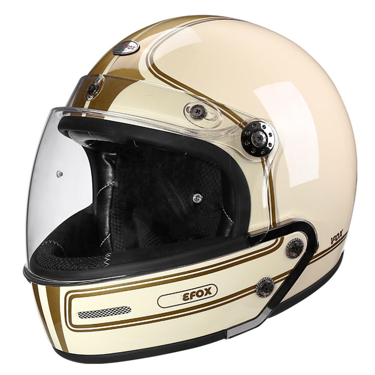 Halbschalenhelm Halbhelme Motorradhelm ECEDOT Genehmigt Kombinationshelm 3/4 Motorrad Helm Halbschale Roller-Helm Scooter-Helm Jet-Helm Retro Für Erwachsene Herren Damen 24,L:59-60CM von LPXPLP