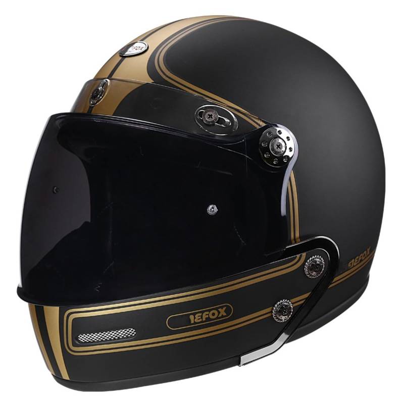 Halbschalenhelm Halbhelme Motorradhelm ECEDOT Genehmigt Kombinationshelm 3/4 Motorrad Helm Halbschale Roller-Helm Scooter-Helm Jet-Helm Retro Für Erwachsene Herren Damen 25,XXL:63-64CM von LPXPLP