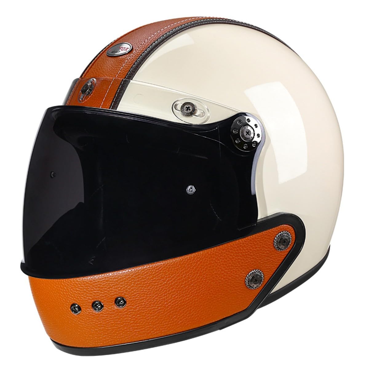 Halbschalenhelm Halbhelme Motorradhelm ECEDOT Genehmigt Kombinationshelm 3/4 Motorrad Helm Halbschale Roller-Helm Scooter-Helm Jet-Helm Retro Für Erwachsene Herren Damen 7,L:59-60CM von LPXPLP