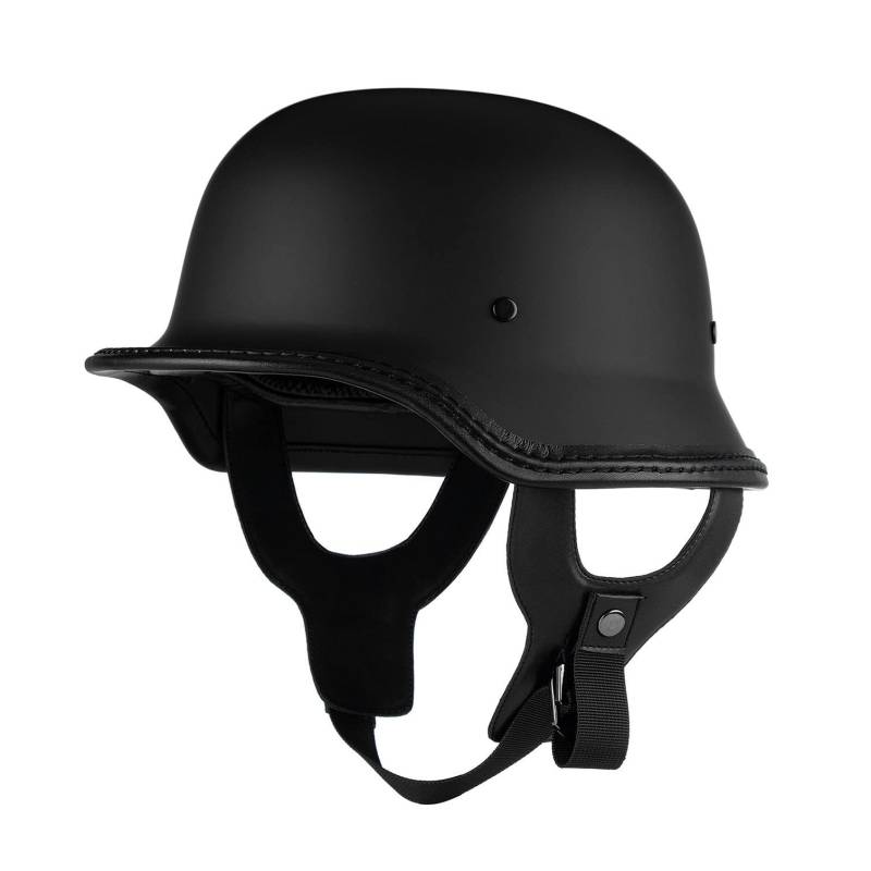 Halbschalenhelm Halbhelme WW2 Deutscher Helm mit ECE Genehmigt Brain-Cap Halbschale Roller-Helm Scooter-Helm Jet-Helm Retro für Erwachsene Herren Damen C,XXL von LPXPLP