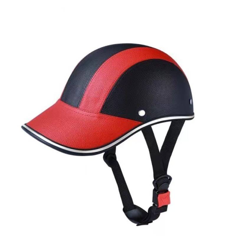 Halbschalenhelm Helm Halbhelme Motorradhelm mit ECE Genehmigt Brain-Cap Halbschale Roller-Helm Scooter-Helm Chopper Helm Jet-Helm Moped Helm Retro FüR Erwachsene Herren E,56-60CM von LPXPLP