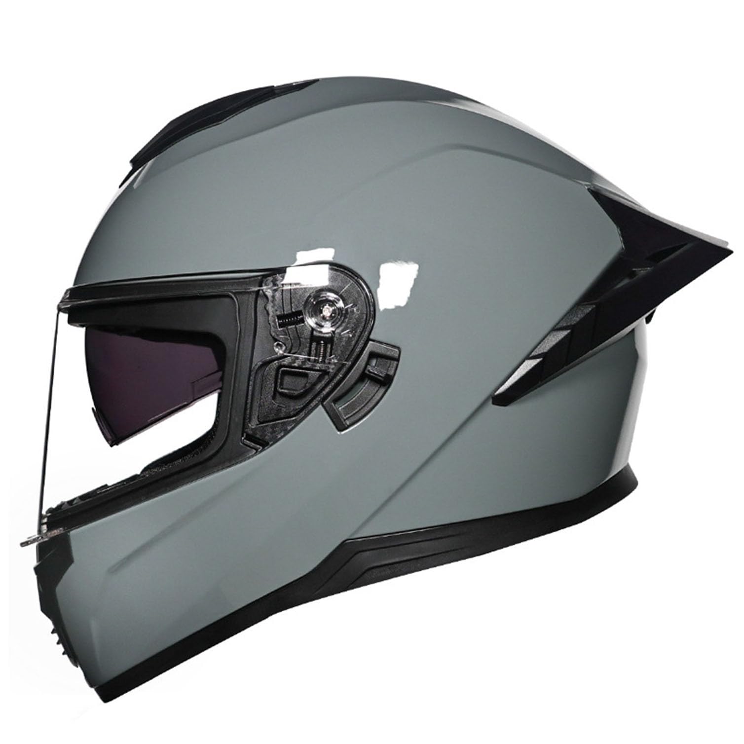Integral-Motorradhelm, Straßenradhelm, Renn-Motocross-Helme, mit Mehreren Belüftungsöffnungen, DOT/ECE-Zulassung, für Erwachsene, Männer und Frauen 12,2XL(63~64CM) von LPXPLP