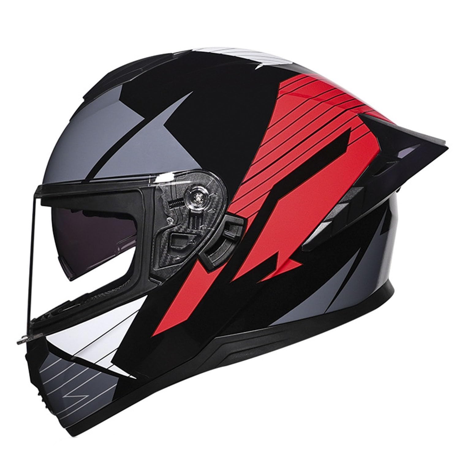 Integral-Motorradhelm, Straßenradhelm, Renn-Motocross-Helme, mit Mehreren Belüftungsöffnungen, DOT/ECE-Zulassung, für Erwachsene, Männer und Frauen 4,M(57~58CM) von LPXPLP