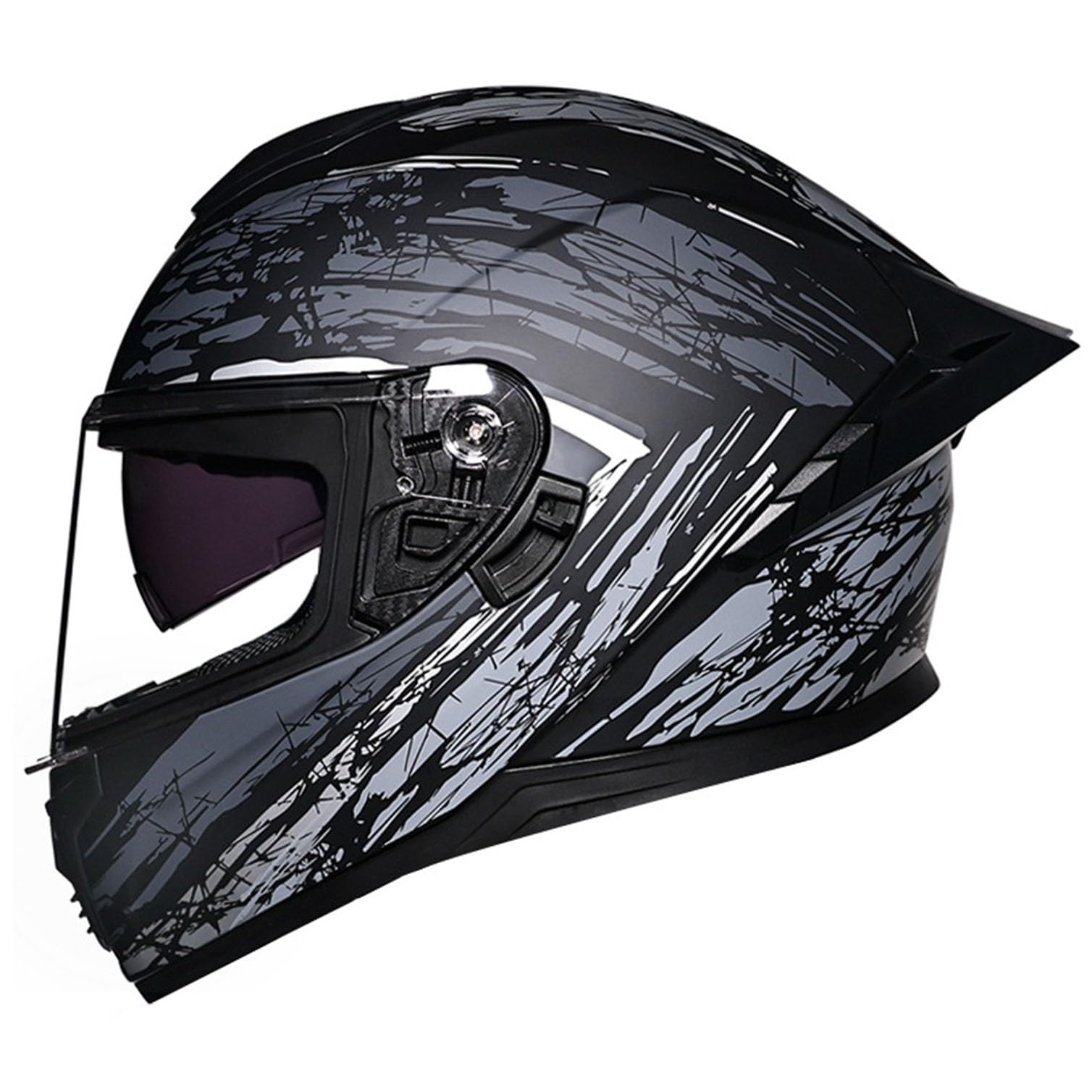Integral-Motorradhelm, Straßenradhelm, Renn-Motocross-Helme, mit Mehreren Belüftungsöffnungen, DOT/ECE-Zulassung, für Erwachsene, Männer und Frauen 9,M(57~58CM) von LPXPLP