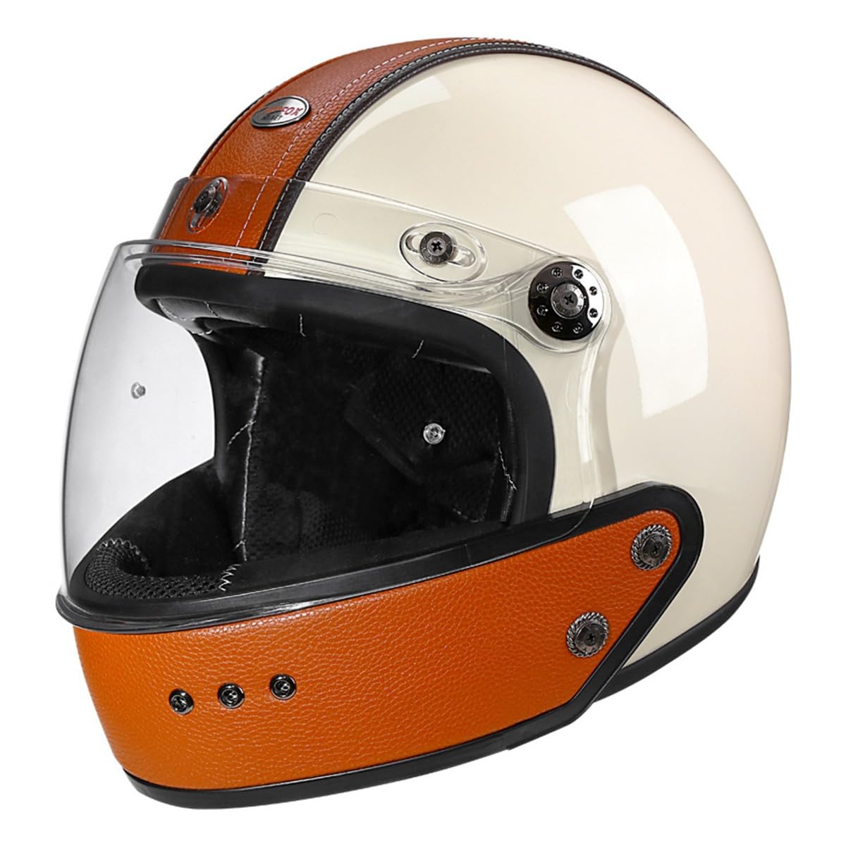 Jet-Helm Halbschalenhelm Herren Retro Motorrad Halbhelm Mit ECEDOT Zulassung 3/4 Kombinationshelm Halbschale Roller-Helm Cruiser Scooter Helm Halbhelme Motorradhelm 1,L:59-60CM von LPXPLP