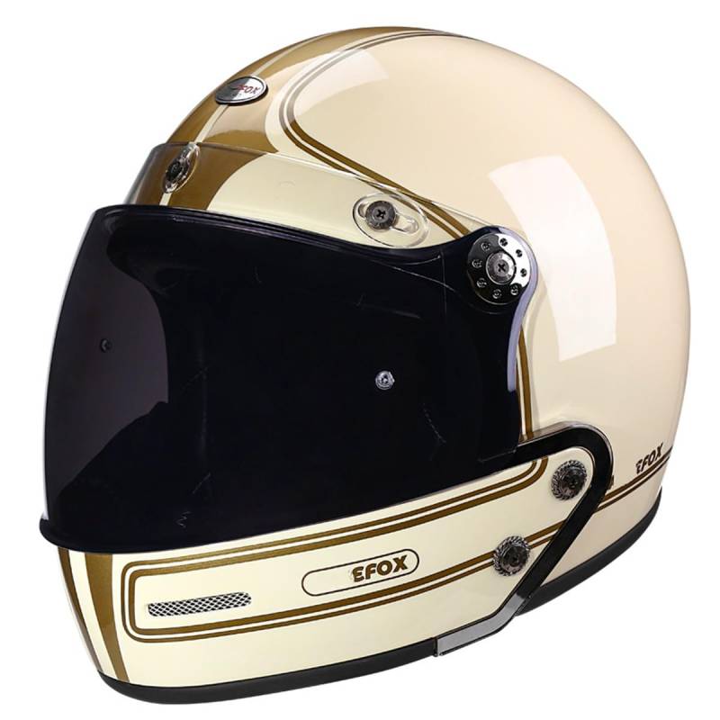 Jet-Helm Halbschalenhelm Herren Retro Motorrad Halbhelm Mit ECEDOT Zulassung 3/4 Kombinationshelm Halbschale Roller-Helm Cruiser Scooter Helm Halbhelme Motorradhelm 19,L:59-60CM von LPXPLP