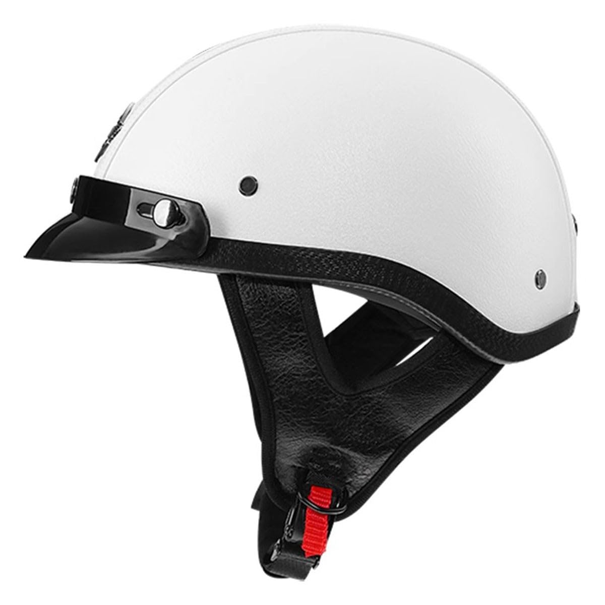 Jethelm Halbschalenhelm Damen Herren Retro Motorrad Halbhelme Mit Quick Release Buckle Halbschale Roller-Helm Cruiser Scooter Helm ECEDOT Zertifizierung Motorradhelm 4,L:59-60CM von LPXPLP