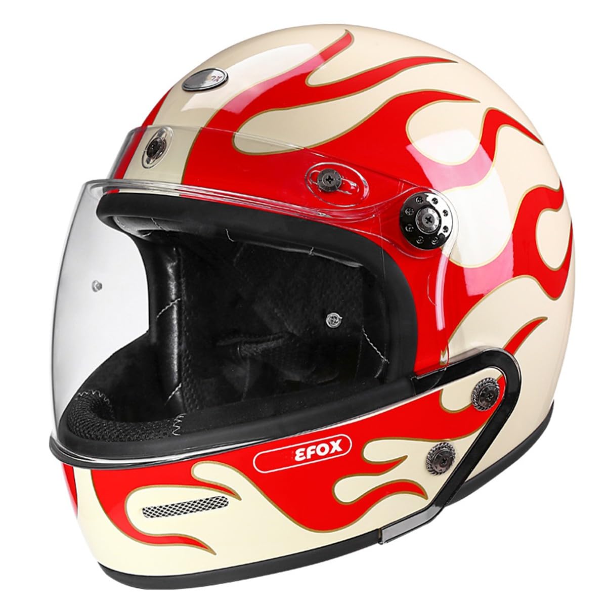 Offener Helm Motorradhelm ECEDOT-Zulassung Vintage Stil Jethelm 3/4 Kombinationshelm Rollerhelm Für Herren Damen Mit Visier Halbschalenhelm Für Scooter Cruiser Motorrad 17,M:57-58CM von LPXPLP