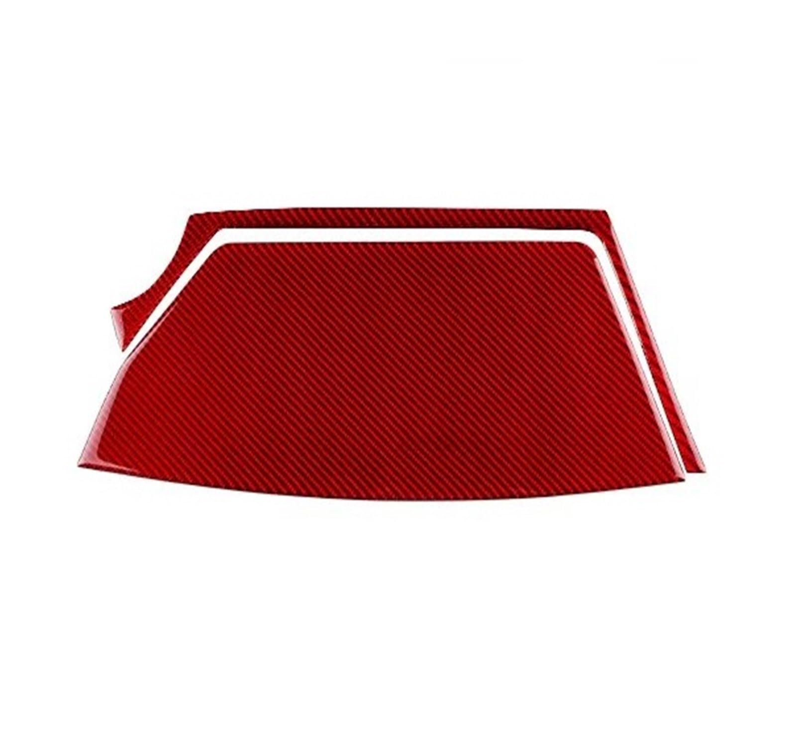 Auto Aufkleber Schalttafel Trim Cover Für Accord 2013 2014 2015 2016 2017 LHD Zentrale Bildschirm Rahmen Innen Trim Zubehör Weiche Carbon Faser Aufkleber(Red Carbon) von LPXYZD