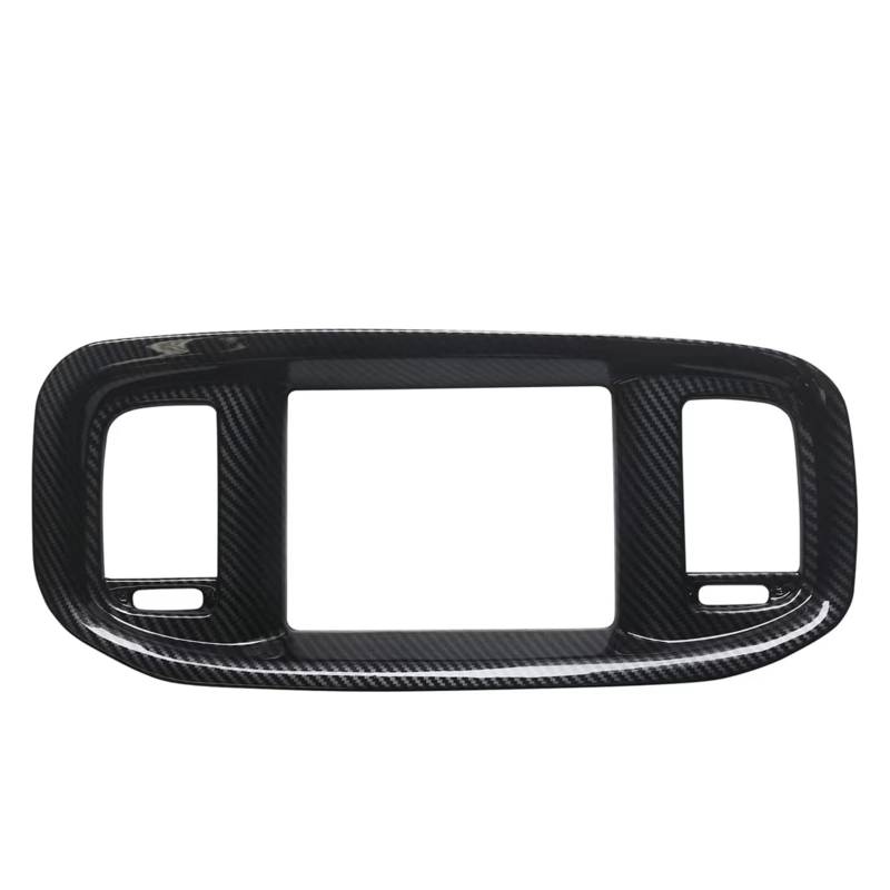 Auto Aufkleber Schalttafel Trim Cover Für Dodge Für Ladegerät 2015 2016 2017 2018 2019 2020 2021 2022 2023 Auto Innen Carbon Faser Dashboard DVD Navigation Bildschirm Rahmen Abdeckung Trim von LPXYZD