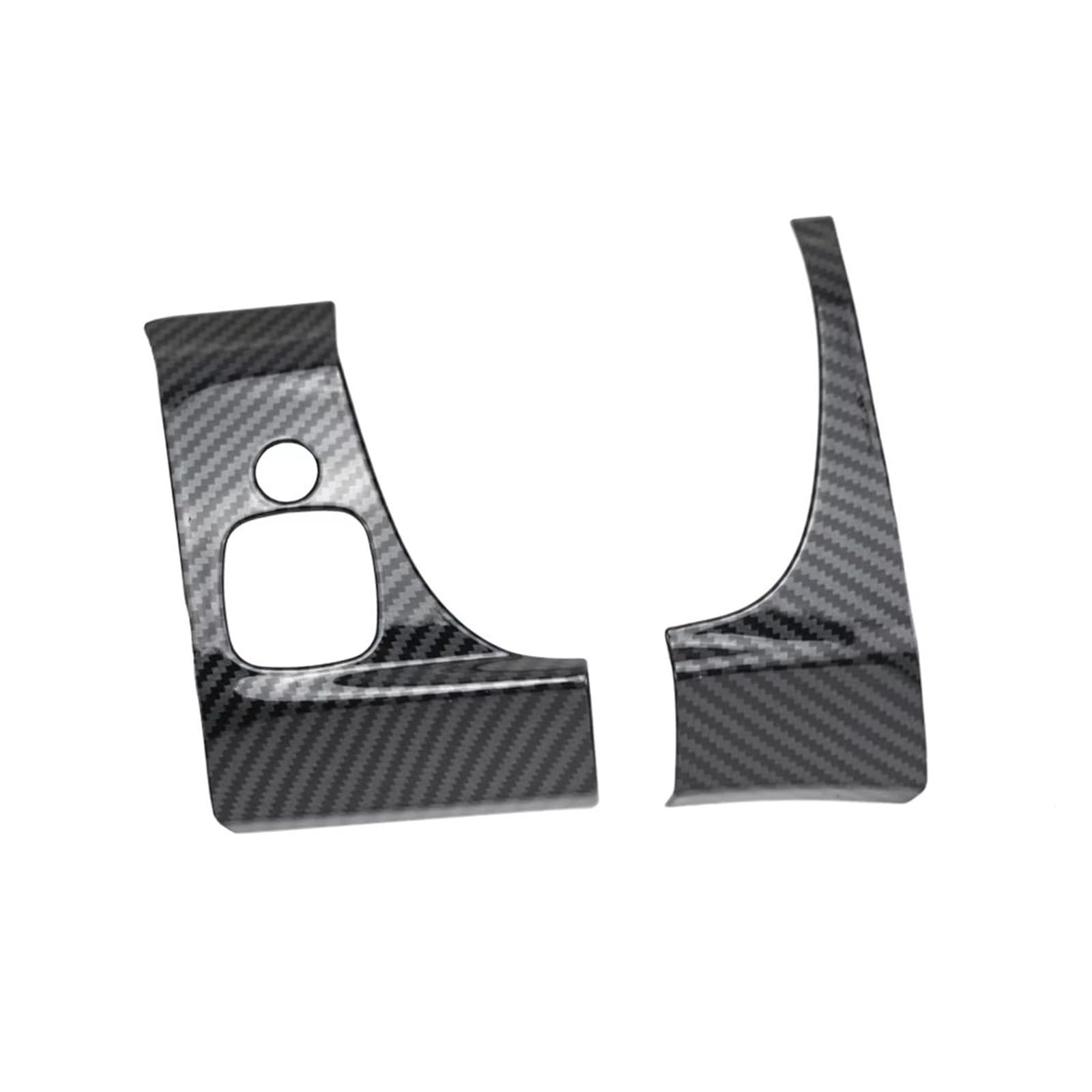 Auto Aufkleber Schalttafel Trim Cover Für Ford Für Ranger 2015 2016 2017 2018 2019 2020 2021 2 Stück Carbon Faser Farbe Rückspiegel Einstellung Taste Armaturenbrett Abdeckung Trim(Left Hand Drive) von LPXYZD