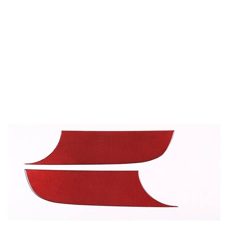 Auto Aufkleber Schalttafel Trim Cover Für Sitz Für Leon 2008 2009 2010 2011 2012 Center Konsole Getriebe Shift Panel Dekor Lenkräder Aufkleber Carbon Faser Rot Trim(24) von LPXYZD